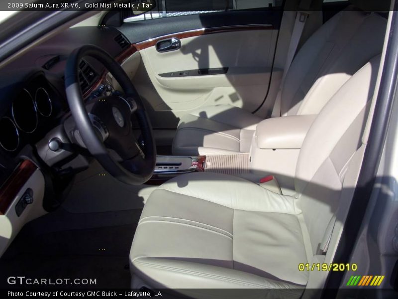 Gold Mist Metallic / Tan 2009 Saturn Aura XR V6