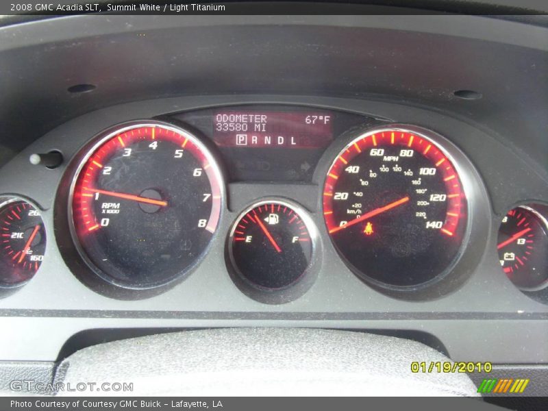 Summit White / Light Titanium 2008 GMC Acadia SLT