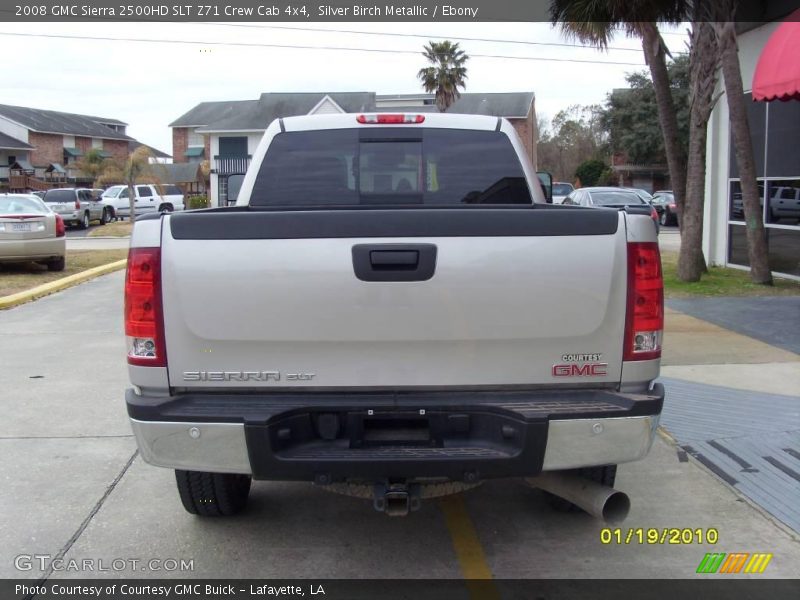 Silver Birch Metallic / Ebony 2008 GMC Sierra 2500HD SLT Z71 Crew Cab 4x4