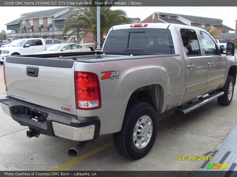 Silver Birch Metallic / Ebony 2008 GMC Sierra 2500HD SLT Z71 Crew Cab 4x4
