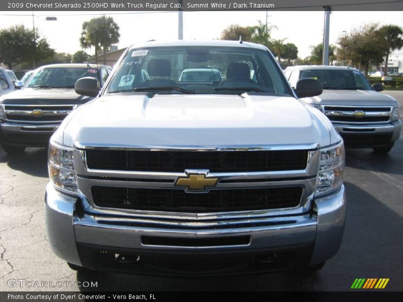 Summit White / Dark Titanium 2009 Chevrolet Silverado 2500HD Work Truck Regular Cab