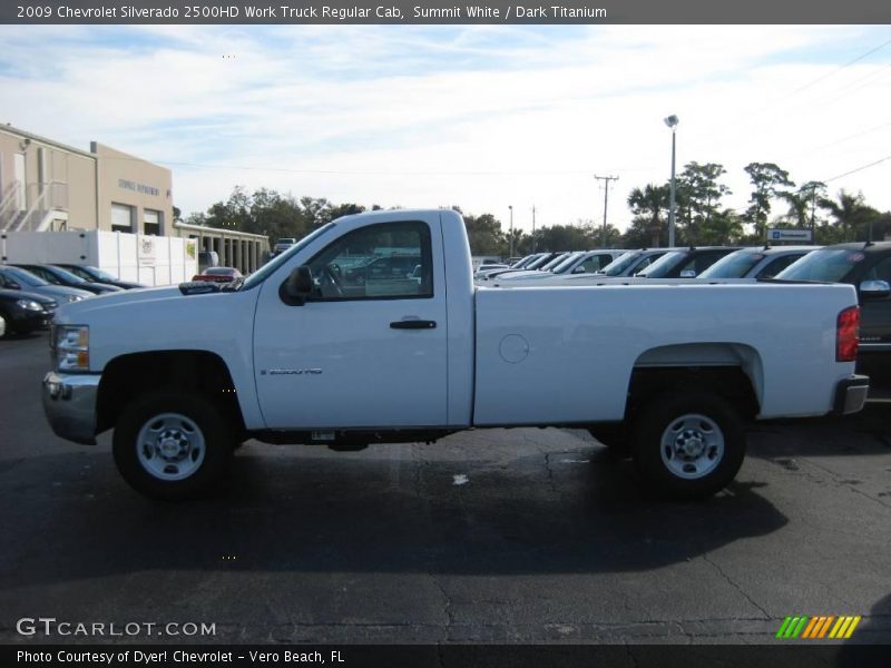 Summit White / Dark Titanium 2009 Chevrolet Silverado 2500HD Work Truck Regular Cab