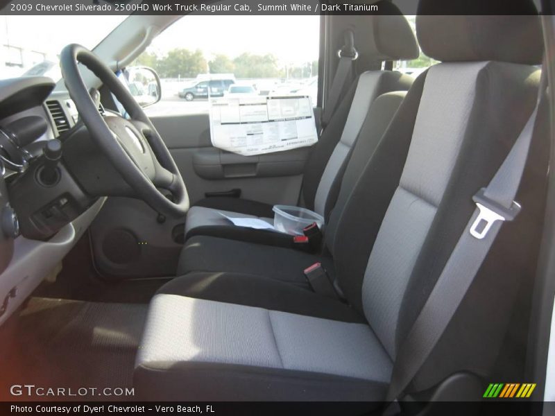 Summit White / Dark Titanium 2009 Chevrolet Silverado 2500HD Work Truck Regular Cab