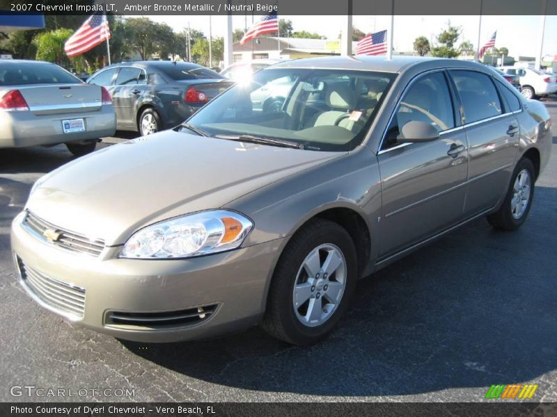 Amber Bronze Metallic / Neutral Beige 2007 Chevrolet Impala LT