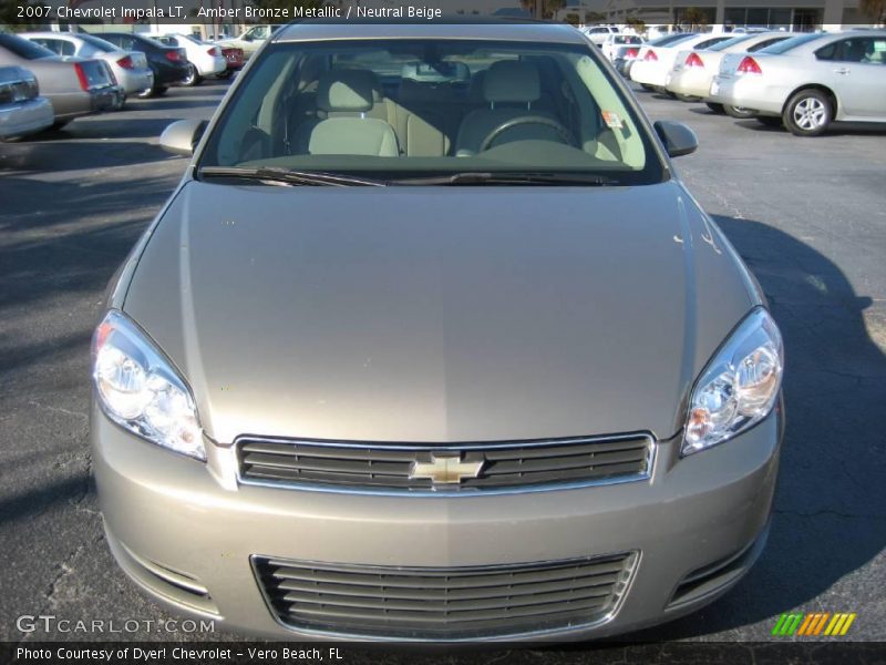 Amber Bronze Metallic / Neutral Beige 2007 Chevrolet Impala LT