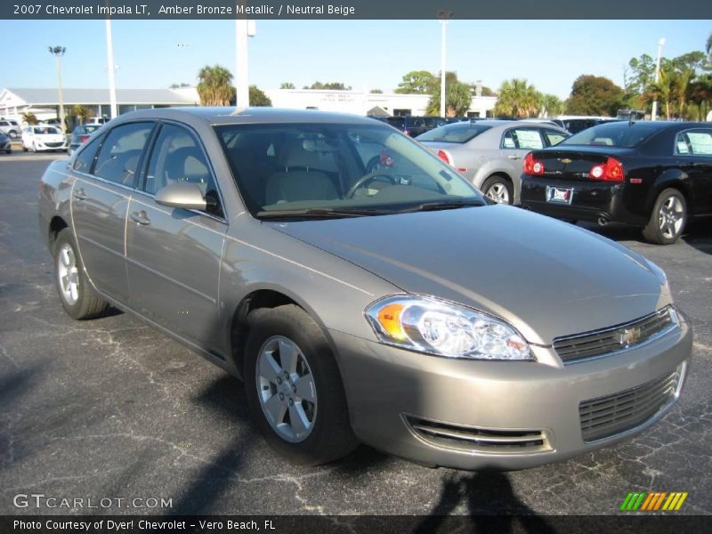 Amber Bronze Metallic / Neutral Beige 2007 Chevrolet Impala LT