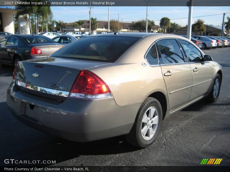 Amber Bronze Metallic / Neutral Beige 2007 Chevrolet Impala LT