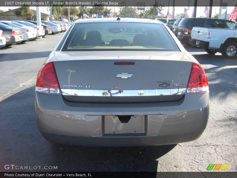 Amber Bronze Metallic / Neutral Beige 2007 Chevrolet Impala LT