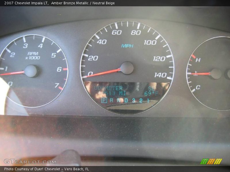 Amber Bronze Metallic / Neutral Beige 2007 Chevrolet Impala LT