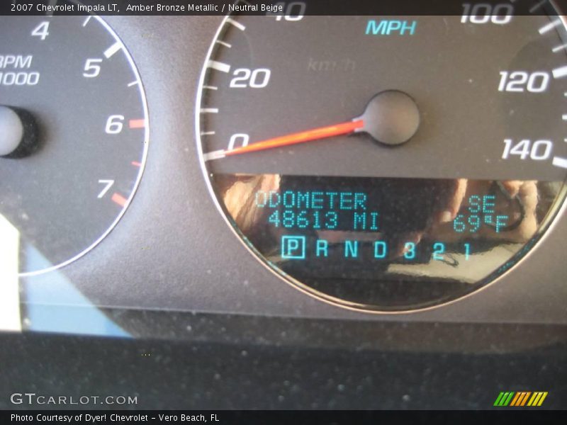 Amber Bronze Metallic / Neutral Beige 2007 Chevrolet Impala LT