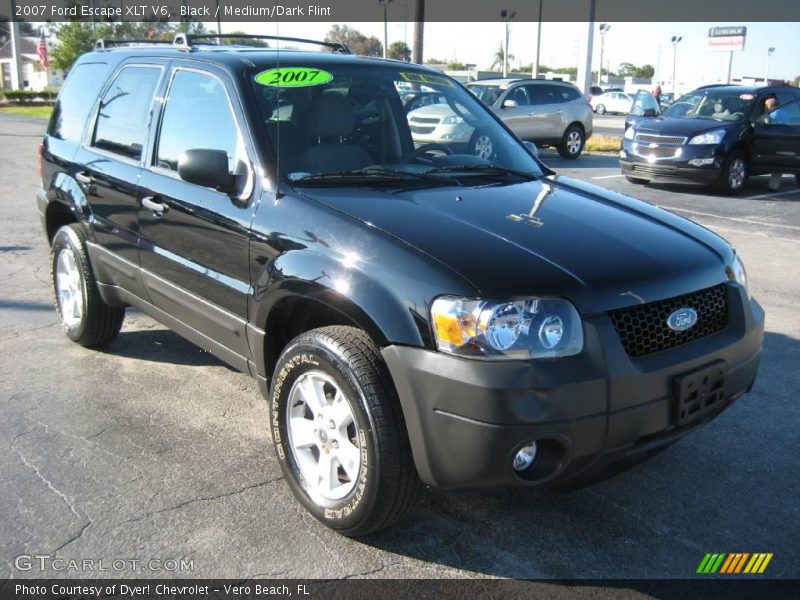 Black / Medium/Dark Flint 2007 Ford Escape XLT V6
