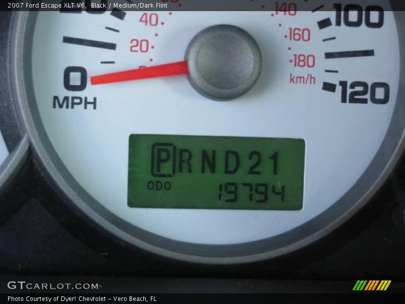 Black / Medium/Dark Flint 2007 Ford Escape XLT V6