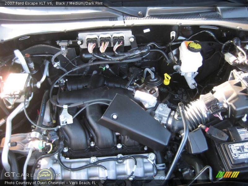 Black / Medium/Dark Flint 2007 Ford Escape XLT V6