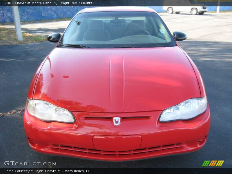 Bright Red / Neutral 2002 Chevrolet Monte Carlo LS