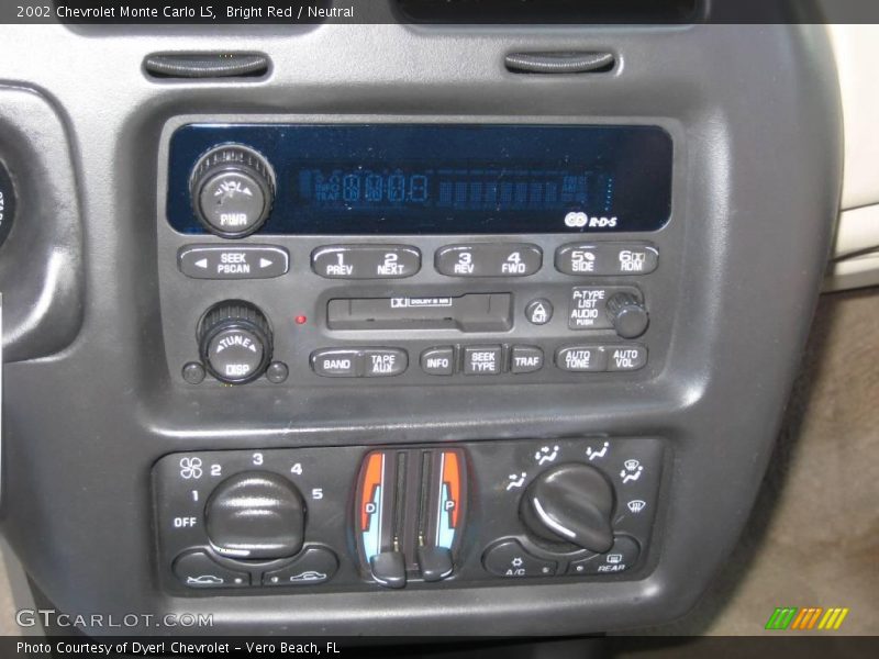 Bright Red / Neutral 2002 Chevrolet Monte Carlo LS
