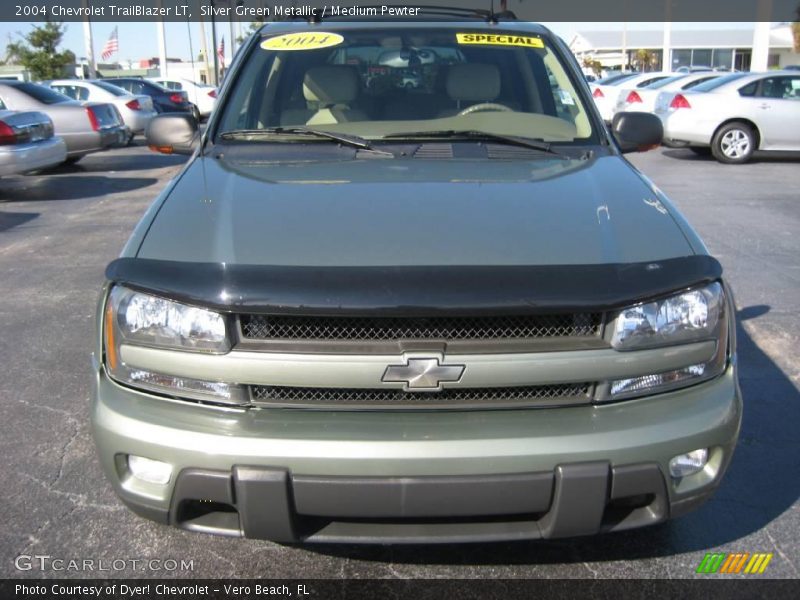 Silver Green Metallic / Medium Pewter 2004 Chevrolet TrailBlazer LT