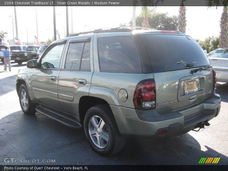 Silver Green Metallic / Medium Pewter 2004 Chevrolet TrailBlazer LT