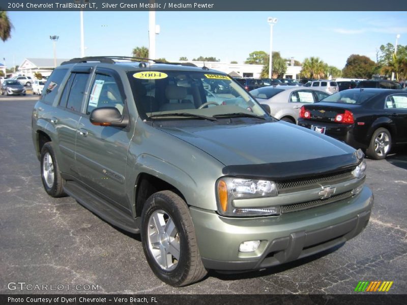 Silver Green Metallic / Medium Pewter 2004 Chevrolet TrailBlazer LT