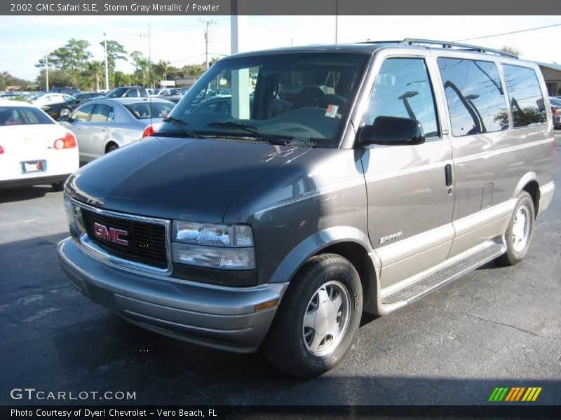 Storm Gray Metallic / Pewter 2002 GMC Safari SLE
