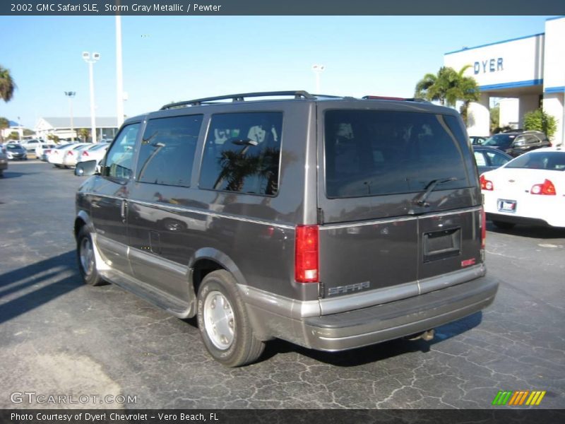 Storm Gray Metallic / Pewter 2002 GMC Safari SLE