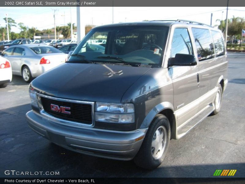 Storm Gray Metallic / Pewter 2002 GMC Safari SLE