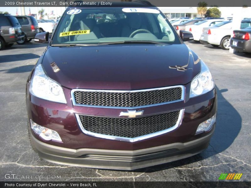Dark Cherry Metallic / Ebony 2009 Chevrolet Traverse LT