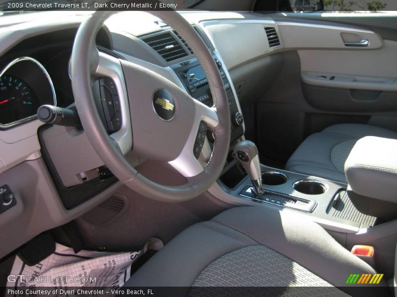 Dark Cherry Metallic / Ebony 2009 Chevrolet Traverse LT