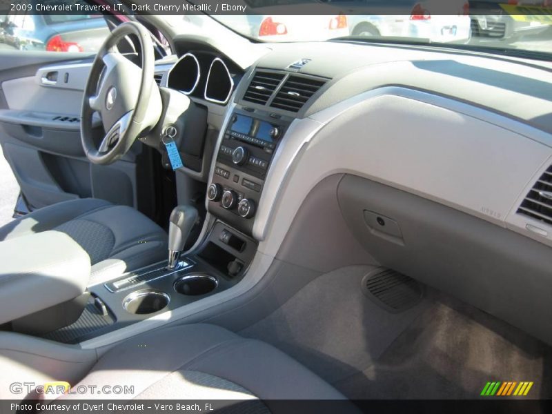 Dark Cherry Metallic / Ebony 2009 Chevrolet Traverse LT