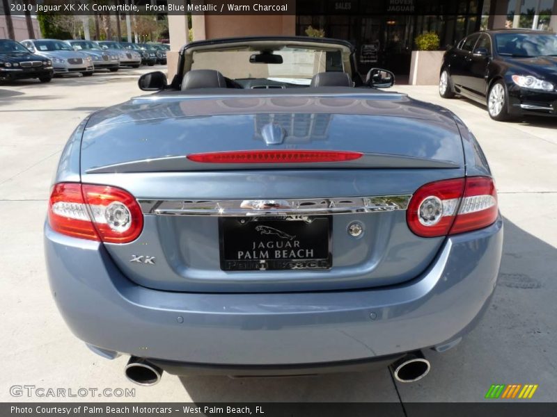 Frost Blue Metallic / Warm Charcoal 2010 Jaguar XK XK Convertible