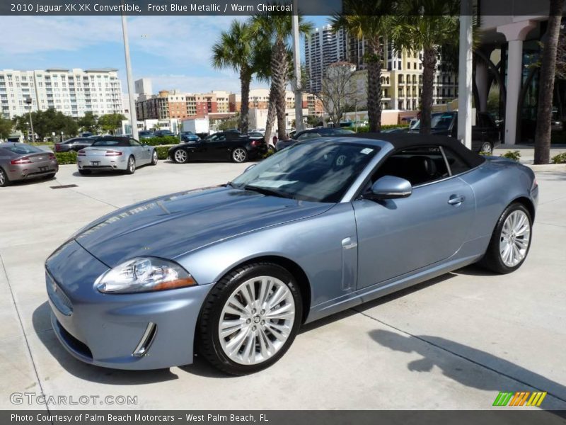 Frost Blue Metallic / Warm Charcoal 2010 Jaguar XK XK Convertible