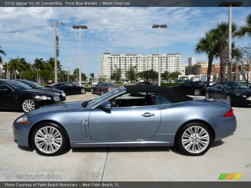 Frost Blue Metallic / Warm Charcoal 2010 Jaguar XK XK Convertible