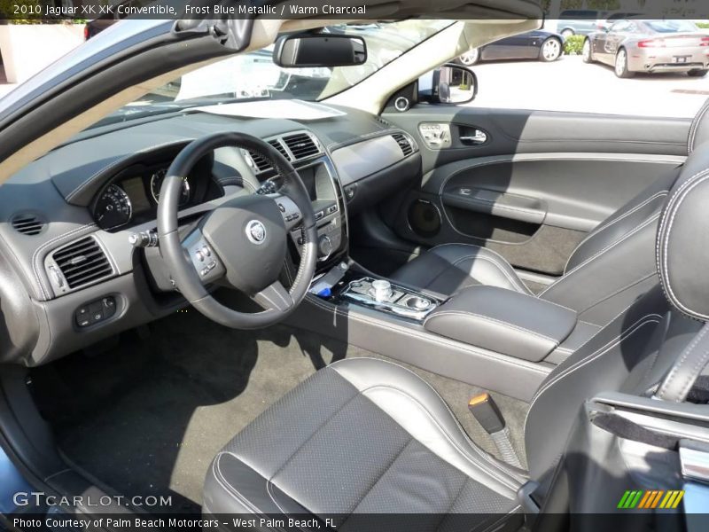 Frost Blue Metallic / Warm Charcoal 2010 Jaguar XK XK Convertible