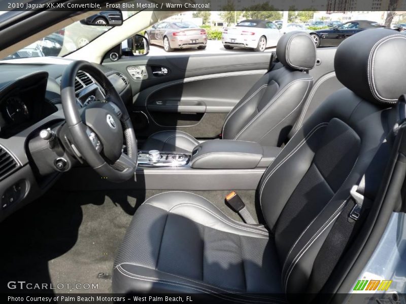 Frost Blue Metallic / Warm Charcoal 2010 Jaguar XK XK Convertible
