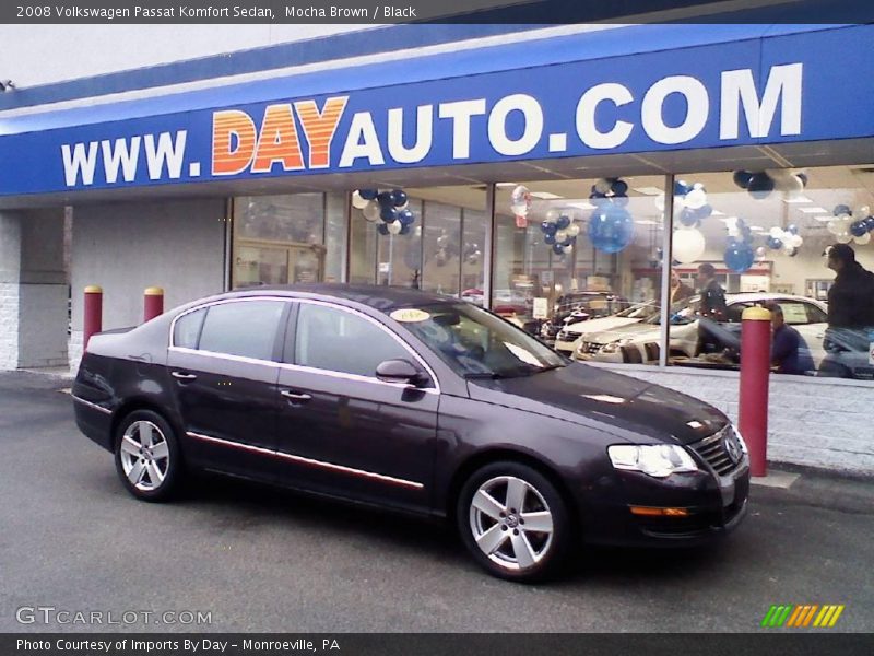 Mocha Brown / Black 2008 Volkswagen Passat Komfort Sedan