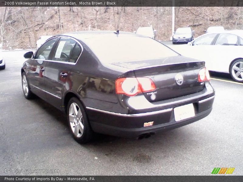 Mocha Brown / Black 2008 Volkswagen Passat Komfort Sedan