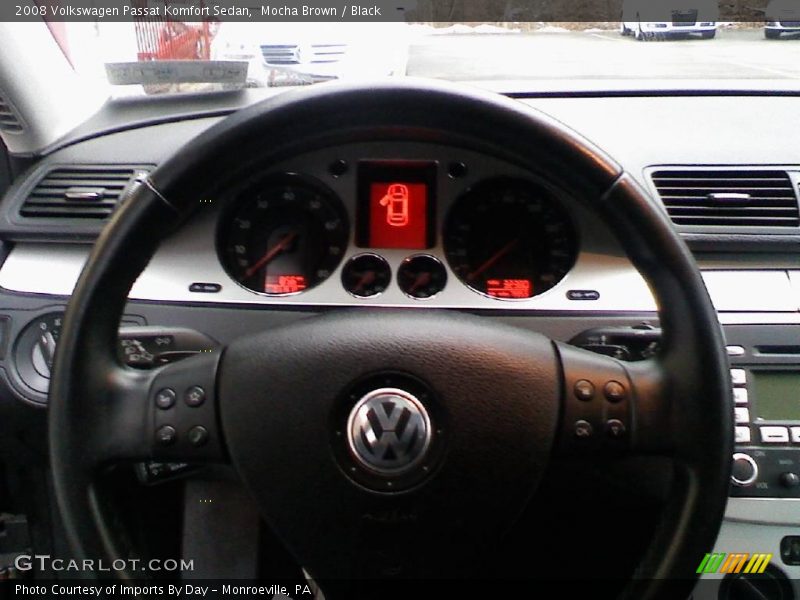 Mocha Brown / Black 2008 Volkswagen Passat Komfort Sedan