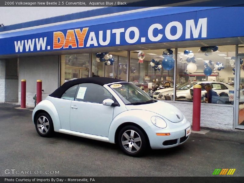 Aquarius Blue / Black 2006 Volkswagen New Beetle 2.5 Convertible
