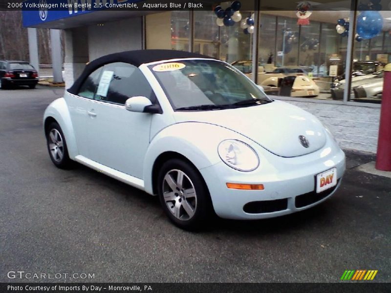 Aquarius Blue / Black 2006 Volkswagen New Beetle 2.5 Convertible