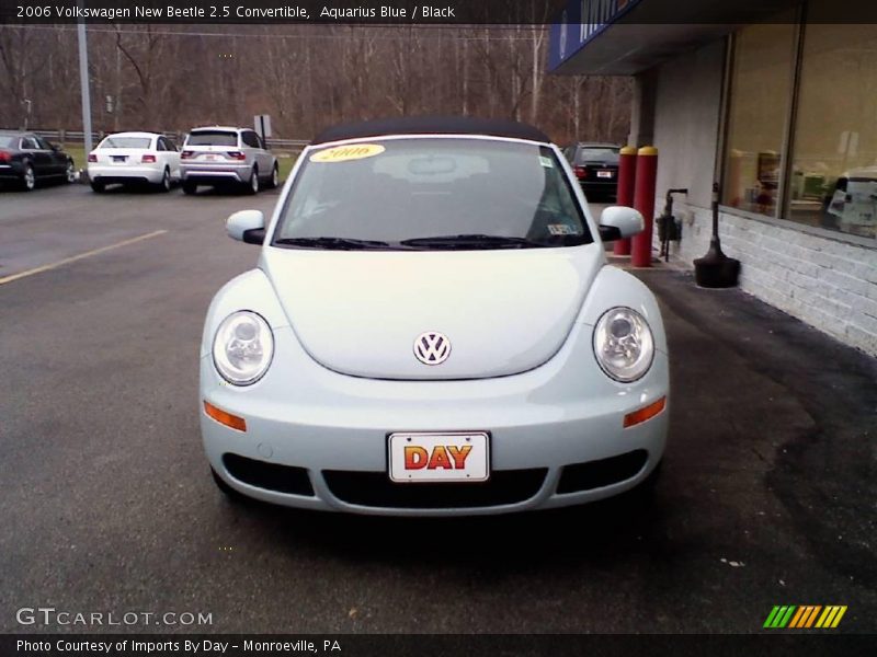 Aquarius Blue / Black 2006 Volkswagen New Beetle 2.5 Convertible