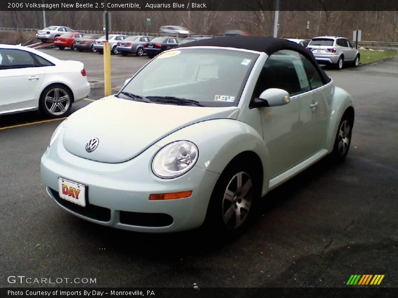 Aquarius Blue / Black 2006 Volkswagen New Beetle 2.5 Convertible