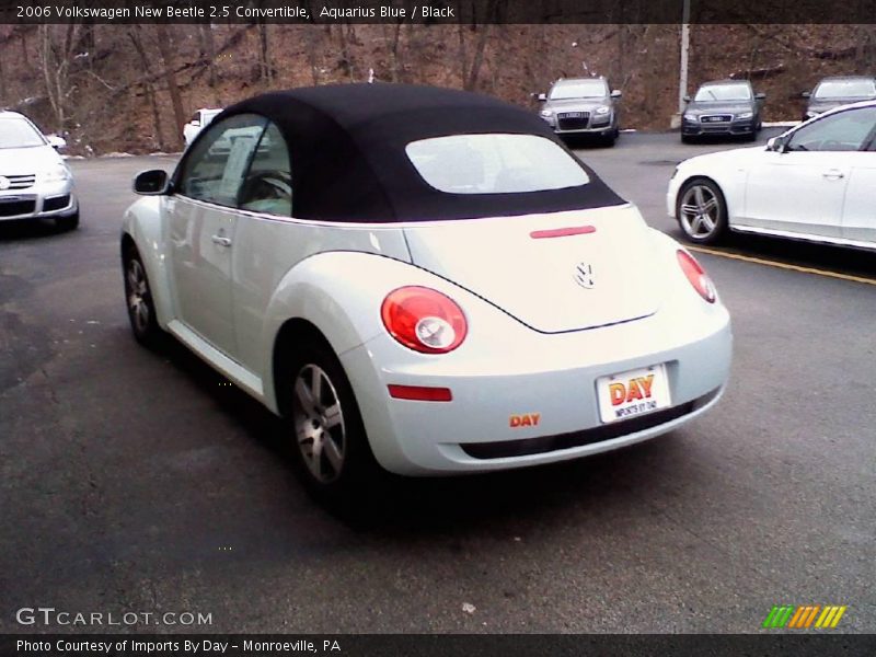 Aquarius Blue / Black 2006 Volkswagen New Beetle 2.5 Convertible