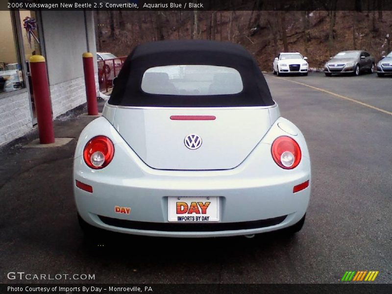 Aquarius Blue / Black 2006 Volkswagen New Beetle 2.5 Convertible