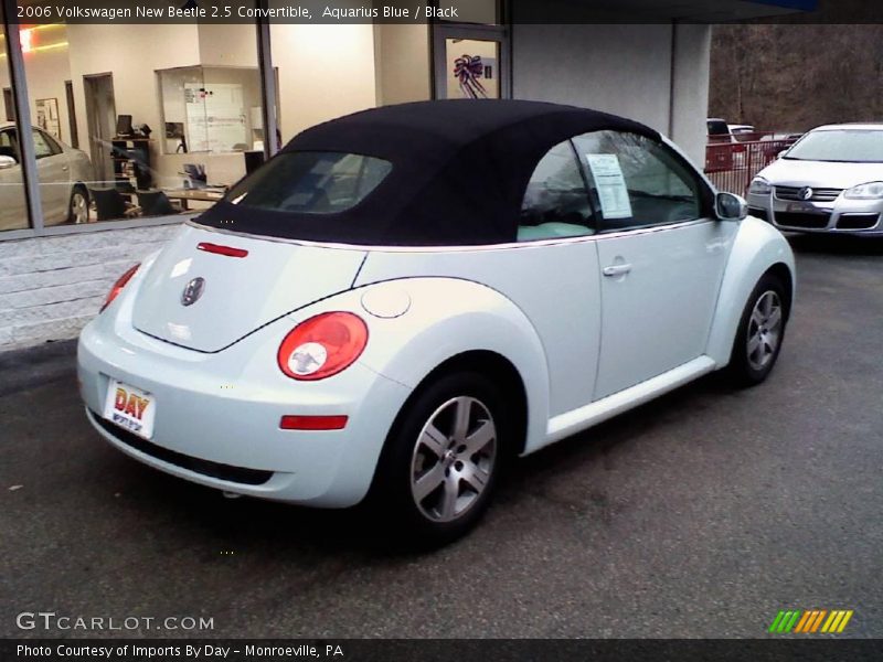 Aquarius Blue / Black 2006 Volkswagen New Beetle 2.5 Convertible