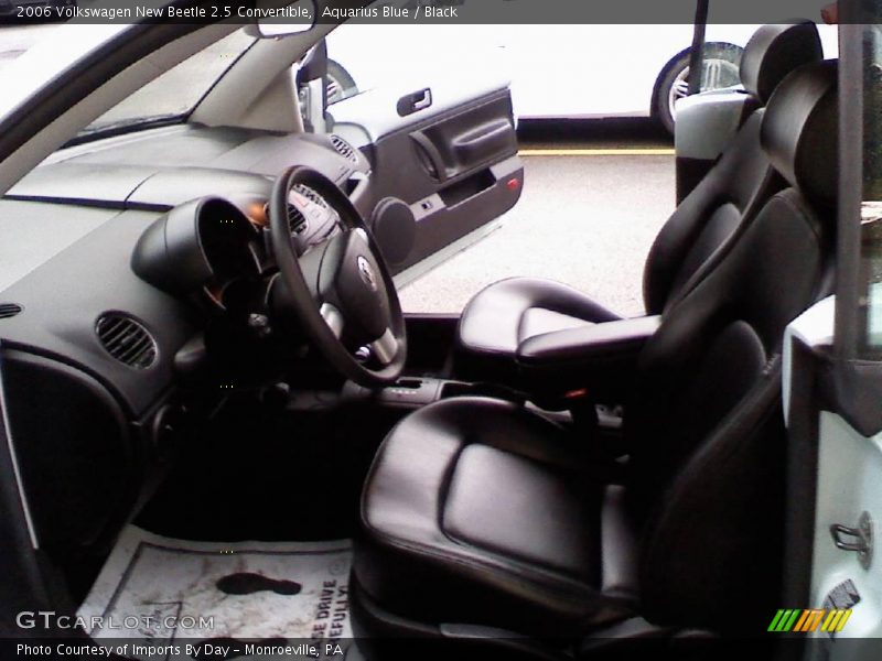 Aquarius Blue / Black 2006 Volkswagen New Beetle 2.5 Convertible