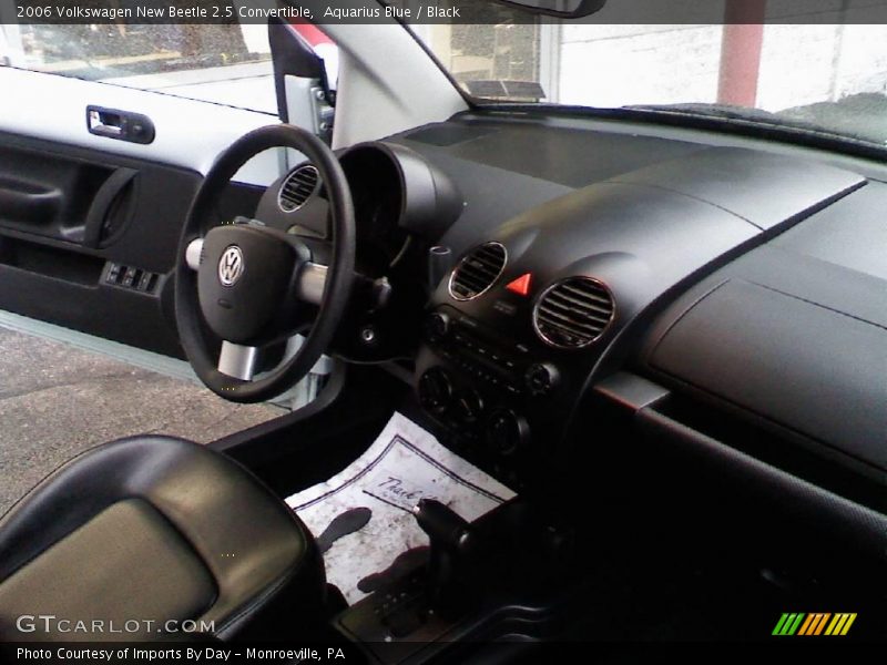 Aquarius Blue / Black 2006 Volkswagen New Beetle 2.5 Convertible
