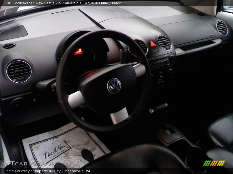 Aquarius Blue / Black 2006 Volkswagen New Beetle 2.5 Convertible