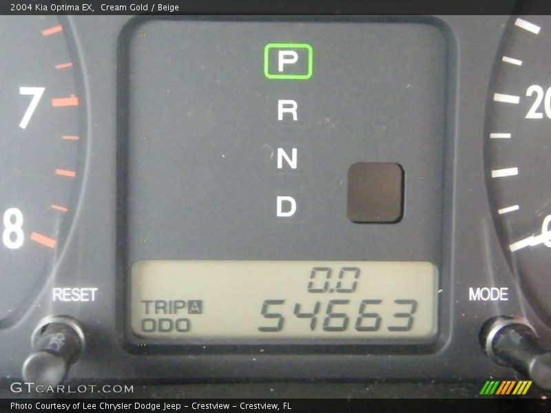 Cream Gold / Beige 2004 Kia Optima EX