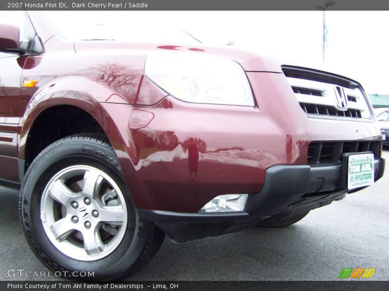 Dark Cherry Pearl / Saddle 2007 Honda Pilot EX