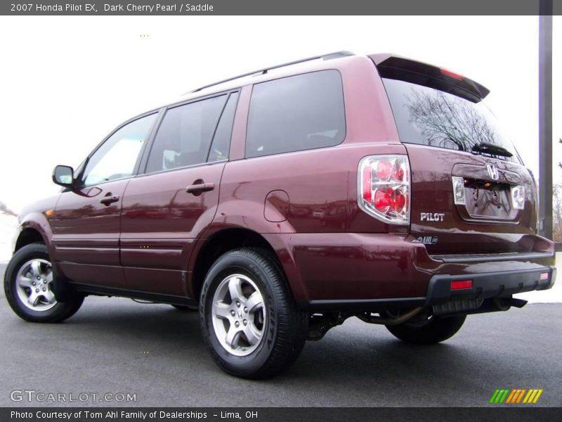 Dark Cherry Pearl / Saddle 2007 Honda Pilot EX