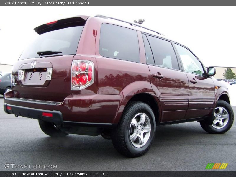 Dark Cherry Pearl / Saddle 2007 Honda Pilot EX